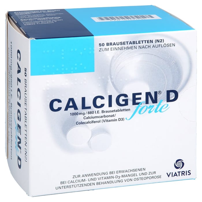 Calcigen D forte 1000mg/880I.E. Brausetabletten