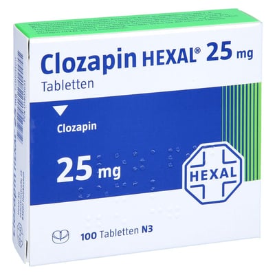 Clozapin HEXAL 25 mg
