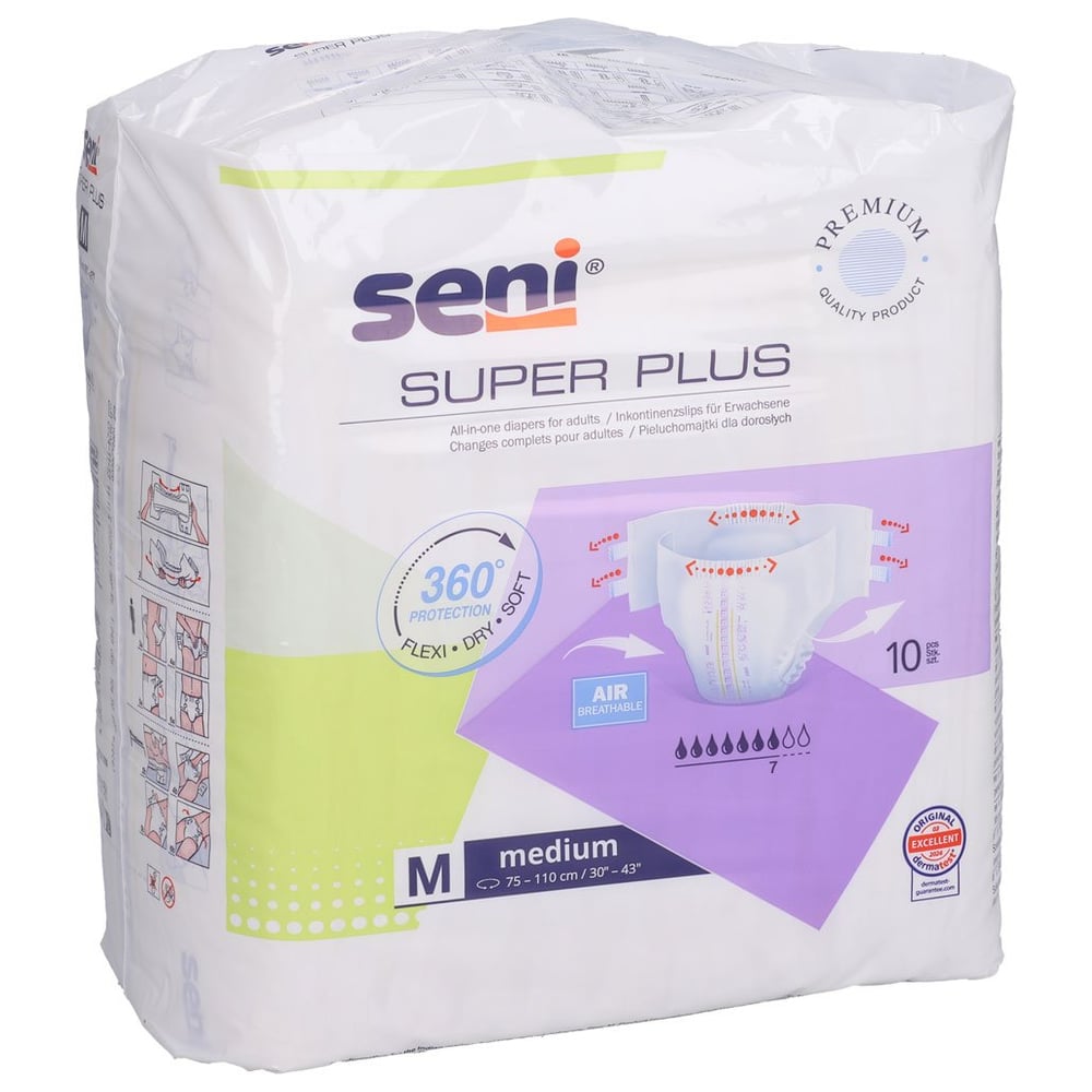 Seni Super Medium Plus Nachtwindeln für Erwachsene