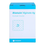 Biatain Alginate Ag Kompressen 5x5 cm mit Silber