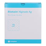 Biatain Alginate Ag Kompressen 15x15 cm mit Silber Produktbild 2