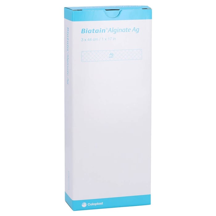 Biatain Alginate Ag Tamponade 3x44cm mit Silber