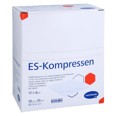 Es-kompressen Steril 10x10 cm 8fach