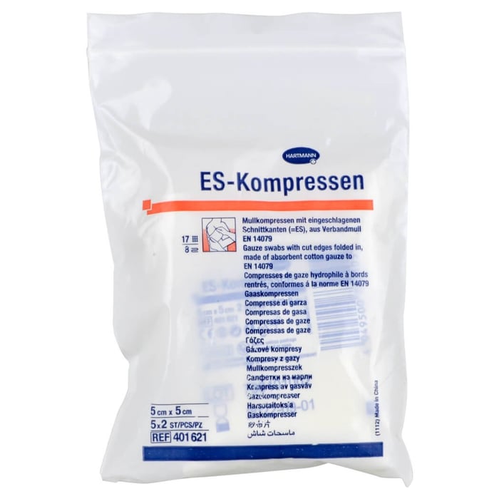 ES-KOMPRESSEN steril 5x5 cm 8fach
