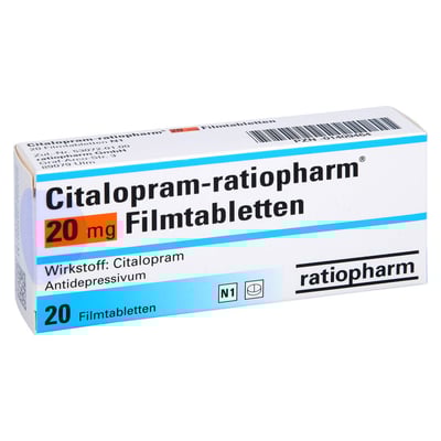 Citalopram-ratiopharm 20 mg