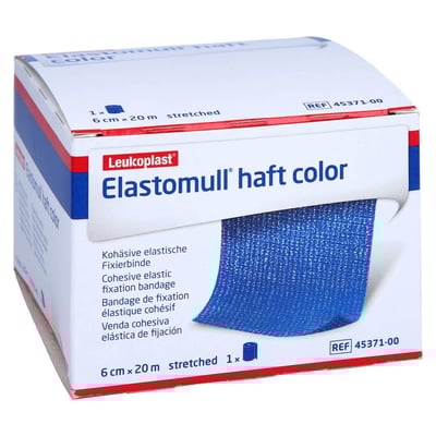 Elastomull haft color 6 cmx20 m Fixierb.blau BSN medical