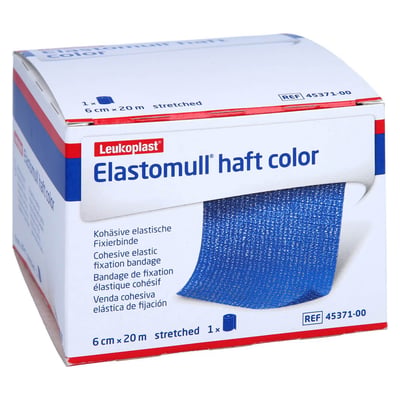 Elastomull haft color 6 cmx20 m Fixierbinde blau BSN medical Produktbild 1