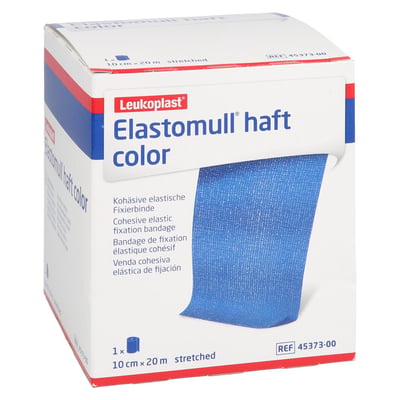 Elastomull haft color 10 cmx20 m Fixierbinde blau