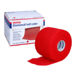 Elastomull haft color 6 cmx20 m Fixierbinde rot Produktbild 2