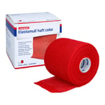 Elastomull haft color 8 cmx20 m Fixierbinde rot Produktbild 2