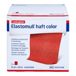 Elastomull haft color 8 cmx20 m Fixierbinde rot Produktbild 3
