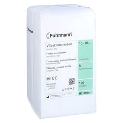 Vlieskompressen 10x10cm 8lagig 30gr unsteril