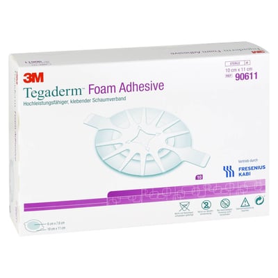 Tegaderm Foam Adhesive 10x11 cm oval 90611