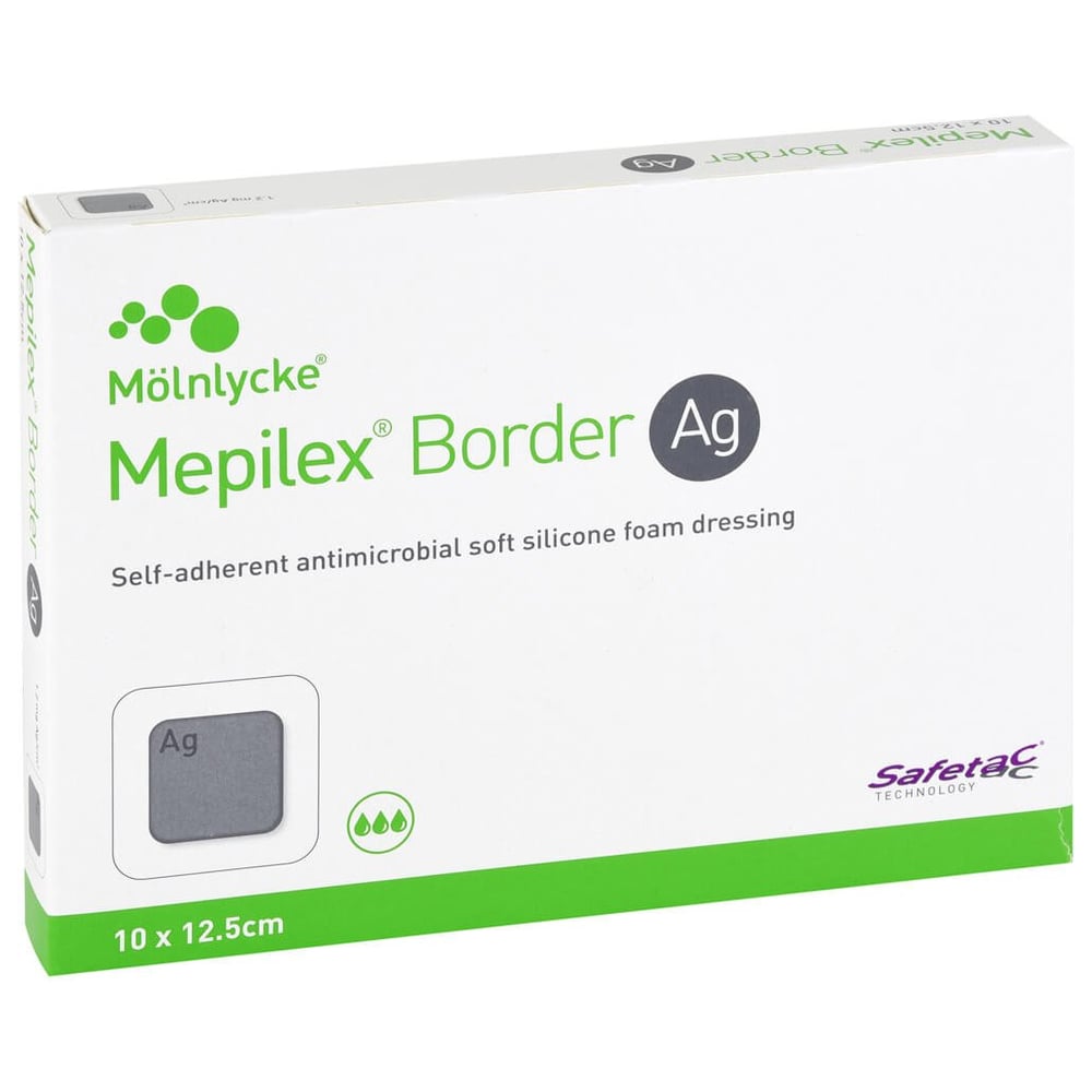 Mepilex Border Ag 10x12.5 cm