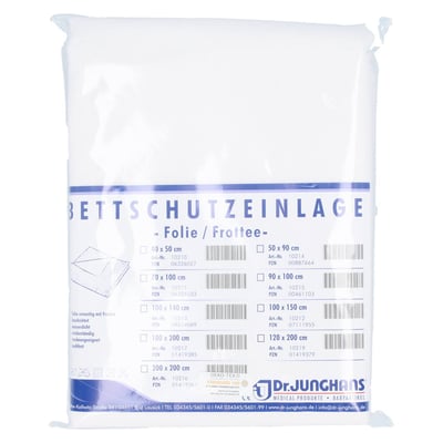 Bettschutzeinlage 100x200 cm Folie/Frottee