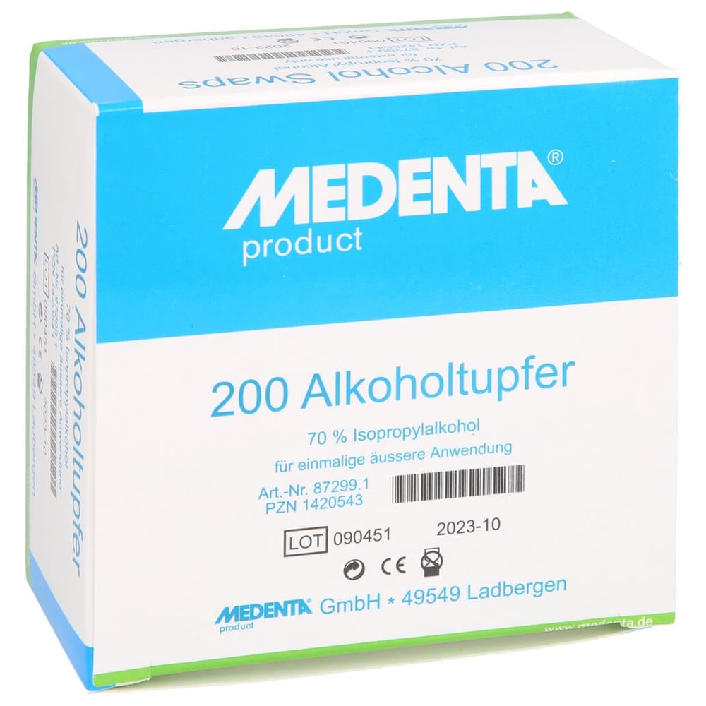 Alkoholtupfer 70% Isoprop Alkohol 872990