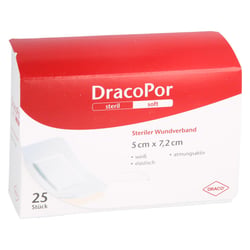 Dracopor Wundverband steril 7,2x5 cm
