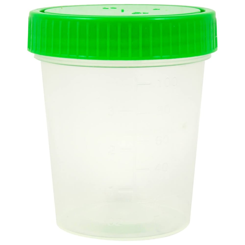 Urinbecher mit Schnappdeckel