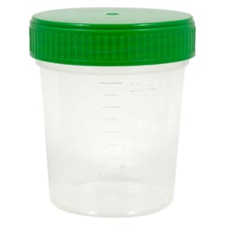 Urinbecher mit Schraubdeckel einzelverpackt