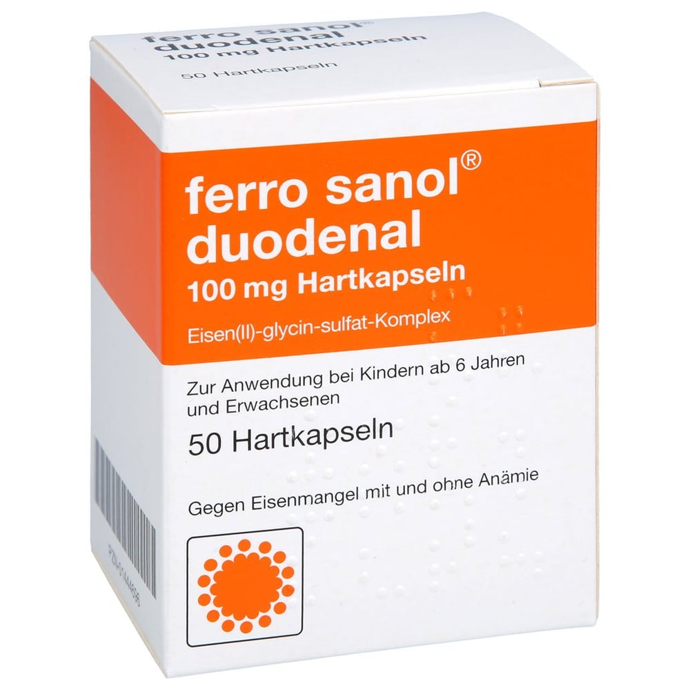 Ferro sanol duodenal 100 mg