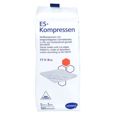 ES-Kompressen 5x5 cm 8fach unsteril