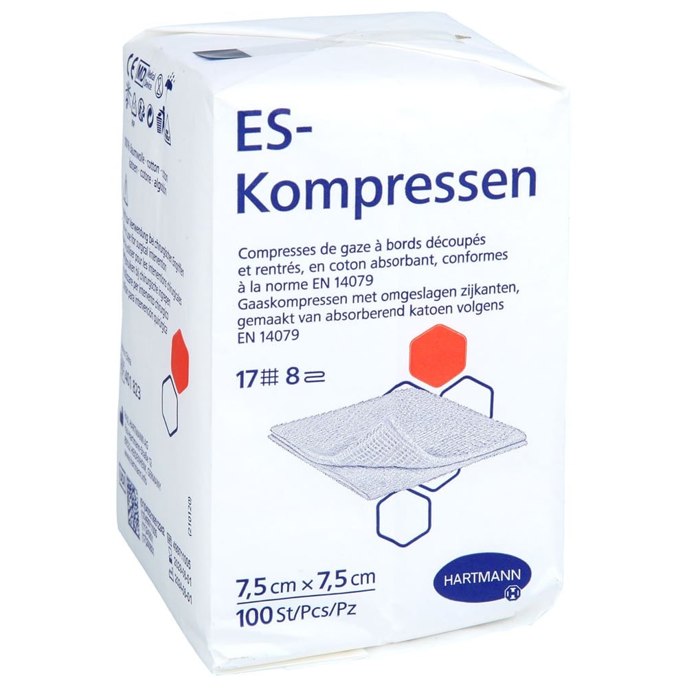 ES-Kompressen 7,5x7,5 cm 8fach unsteril