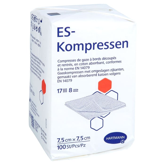 ES-Kompressen 7,5x7,5 cm 8fach unsteril