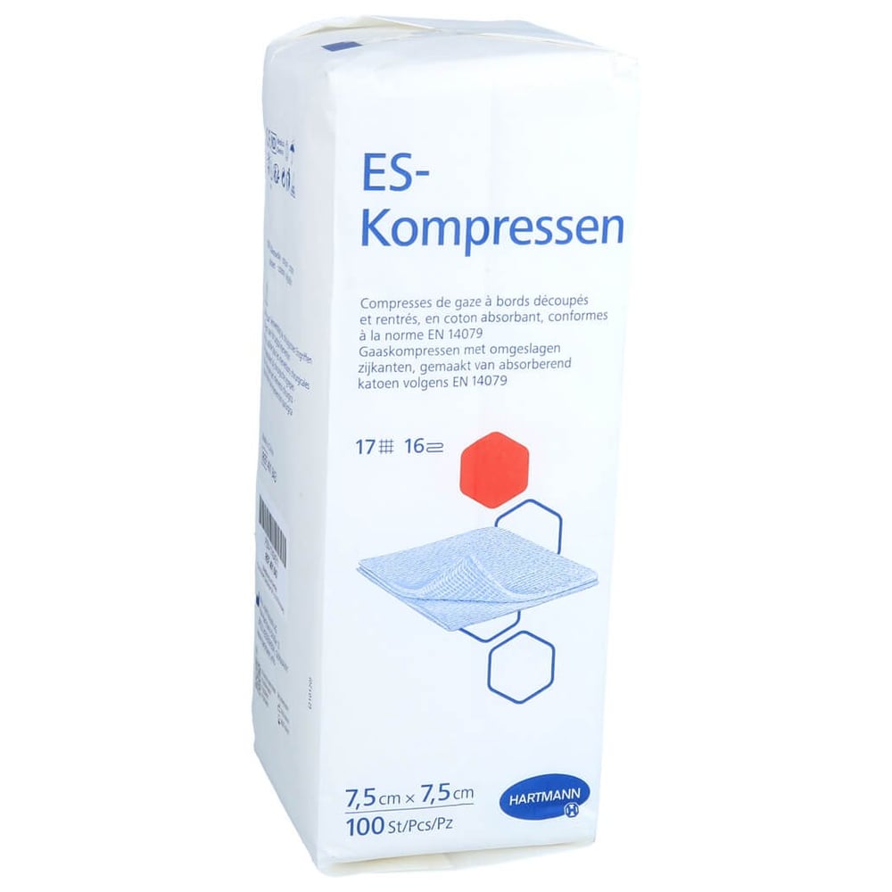 ES-Kompressen unsteril 7,5x7,5 cm 16fach