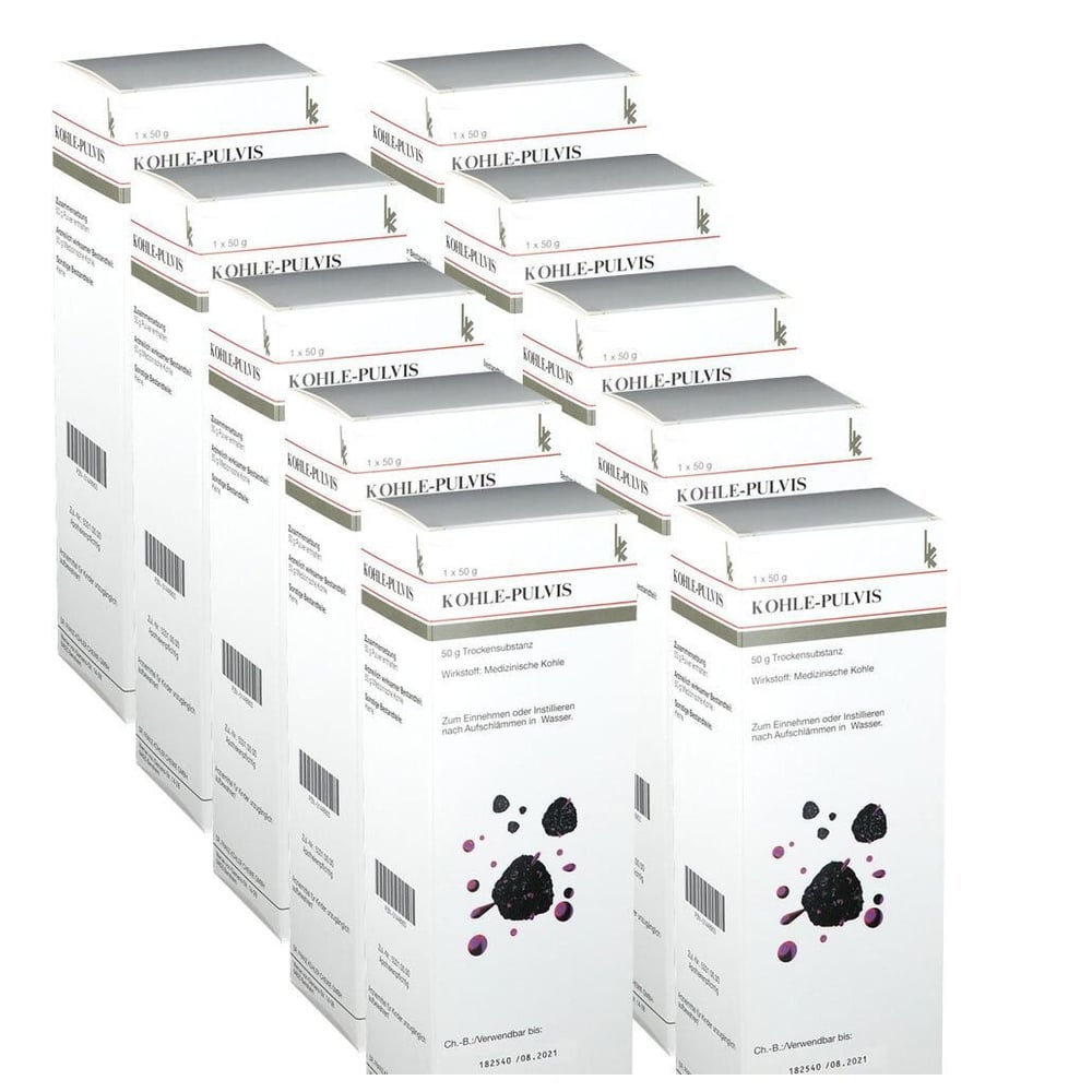 Kohle Pulvis ohne Magensonde