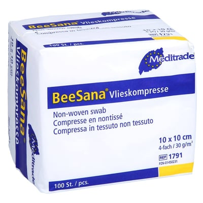 Vlieskompressen unsteril 10x10cm 4fach 30g