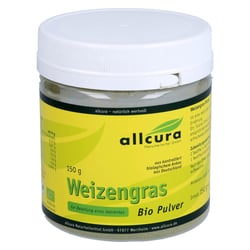 Weizengras Pulver Kontrol.Biologischer Anbau