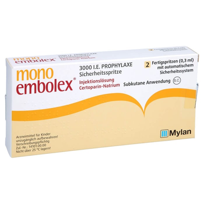 Mono-Embolex 3000 I.E. Prophylaxe Sicherheitsspritze