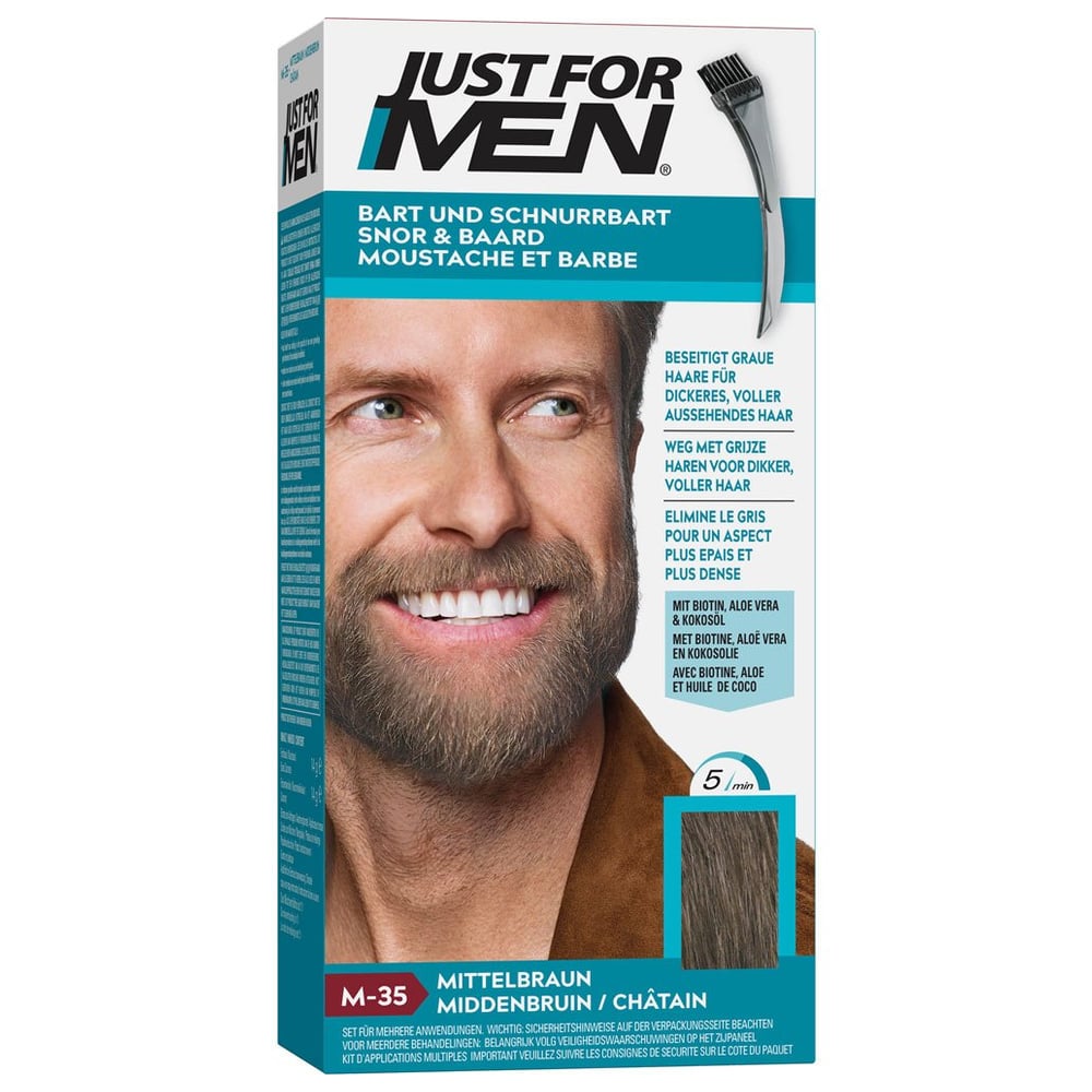 Just for men Brush in Color Gel mittelbraun