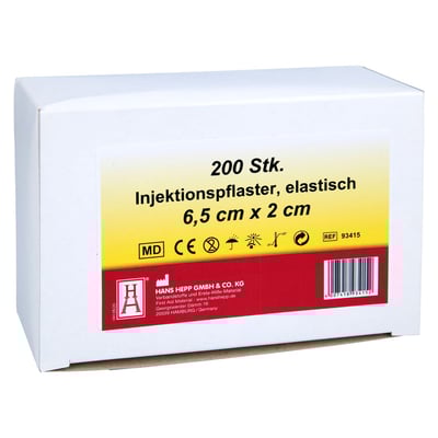 Injektionspflaster 2x6.5cm Vlies weiss