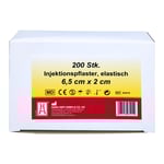 Injektionspflaster 2x6.5cm Vlies weiss