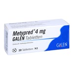 Metypred 4 mg Galen Produktbild 1