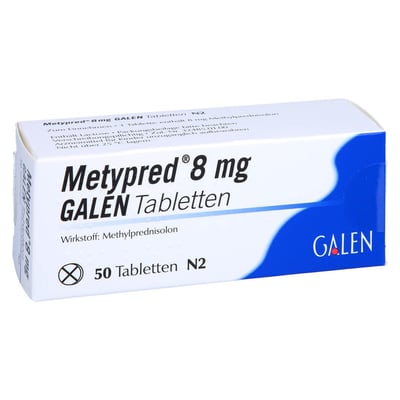 Metypred 8 mg Galen Produktbild 1