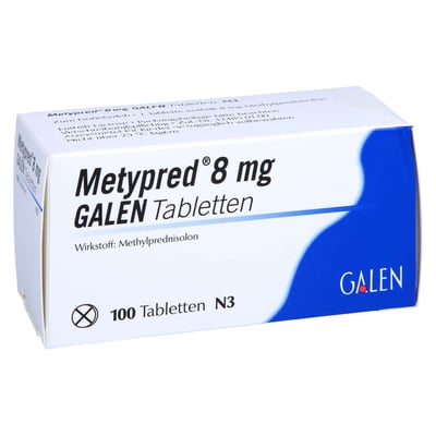 Metypred 8 mg Galen Produktbild 1