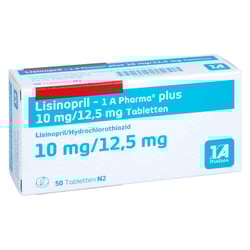 Lisinopril 1 A Pharma plus 10mg/12.5mg Tabletten