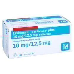 Lisinopril 1 A Pharma plus 10mg/12.5mg Tabletten