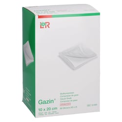 Gazin Mullkomp.10x20 cm steril 12fach