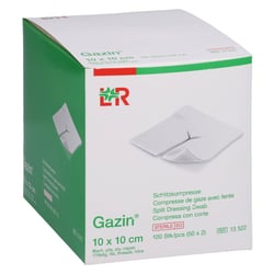 Gazin Schlitzkompressen 10x10 cm steril 8fach