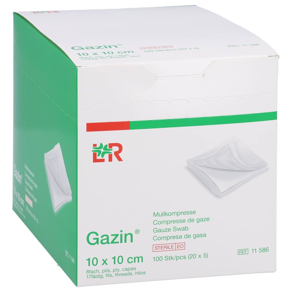 Gazin Mullkompresse 10x10cm 8fach steril