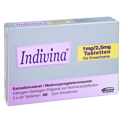 Indivina 1 mg/2,5 mg