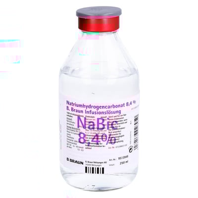 Natriumhydrogencarbonat 8.4% B. Braun Glas