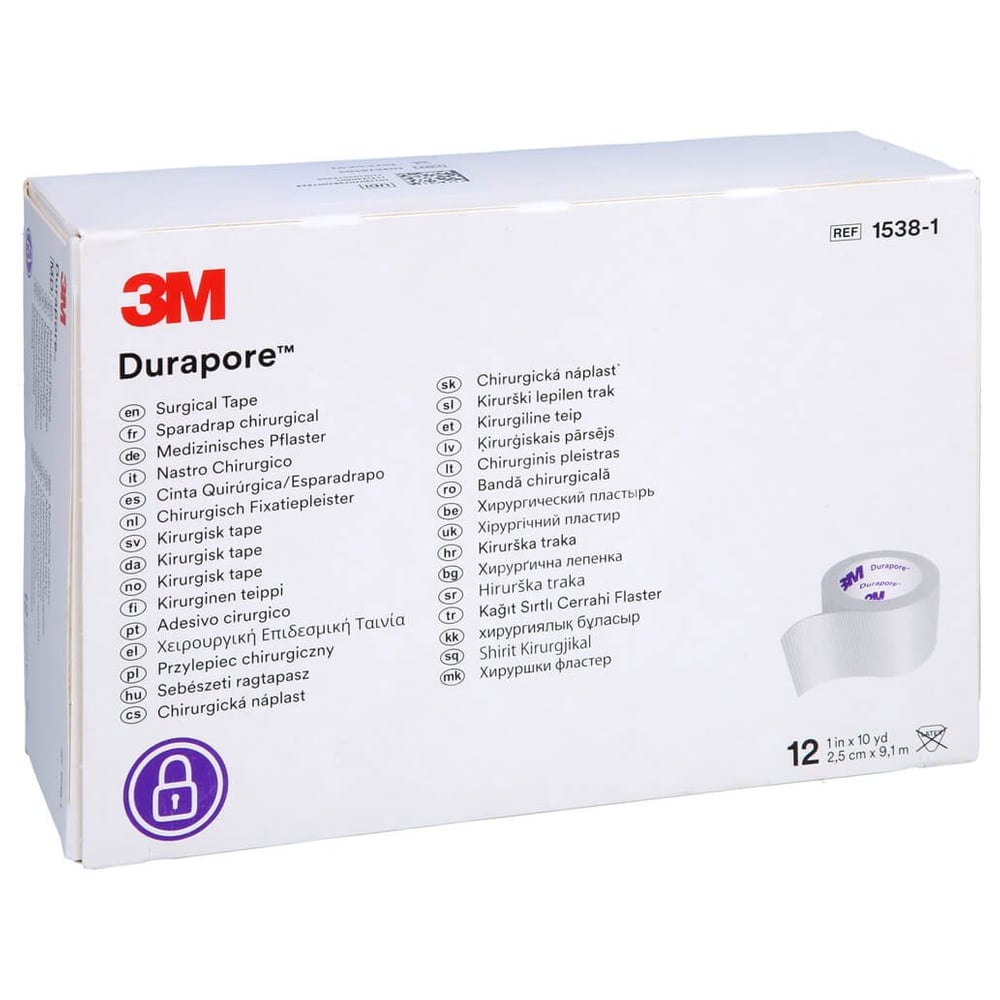 Durapore Silkpflaster 2,5 cmx9,1 m Rolle