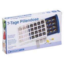 Pillendose 7Tage+4Fächer je Tag Kunststoff