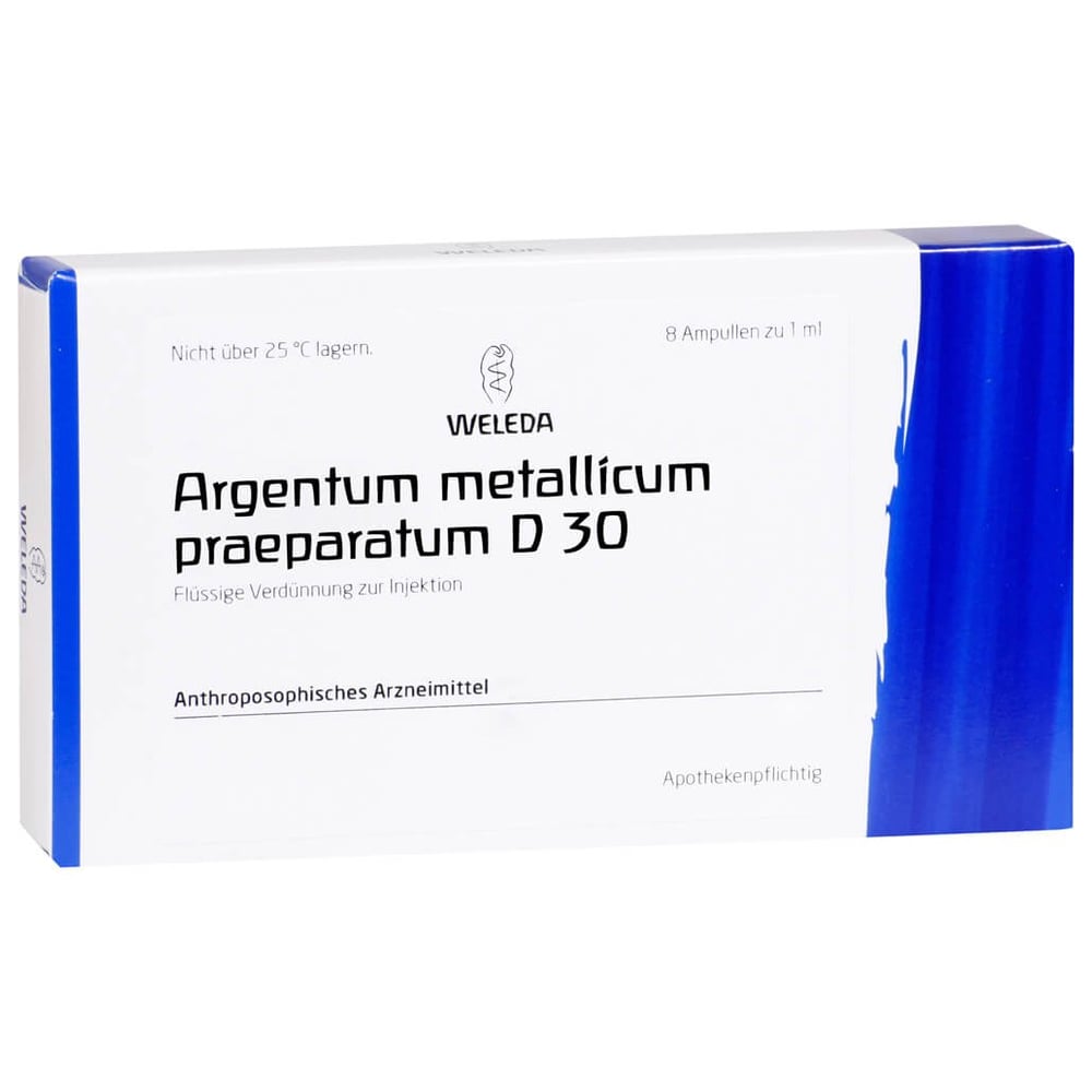 Argentum Metallicum praeparatum D 30 Ampullen