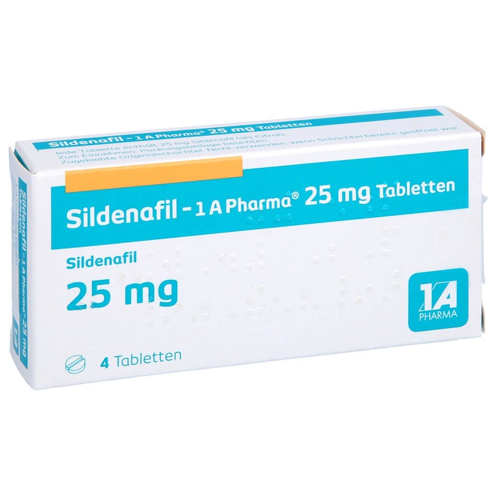 Sildenafil - 1 A Pharma 25 mg Tabletten
