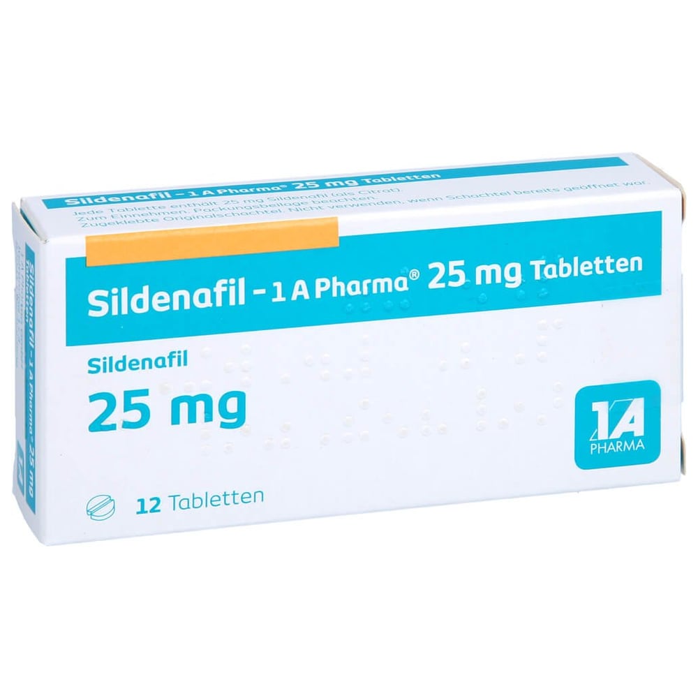 Sildenafil - 1 A Pharma 25 mg Tabletten